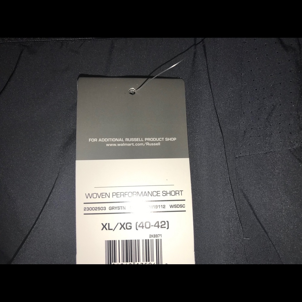 New Russell Dri-power 360 grey shorts size XL - Picture 5 of 5